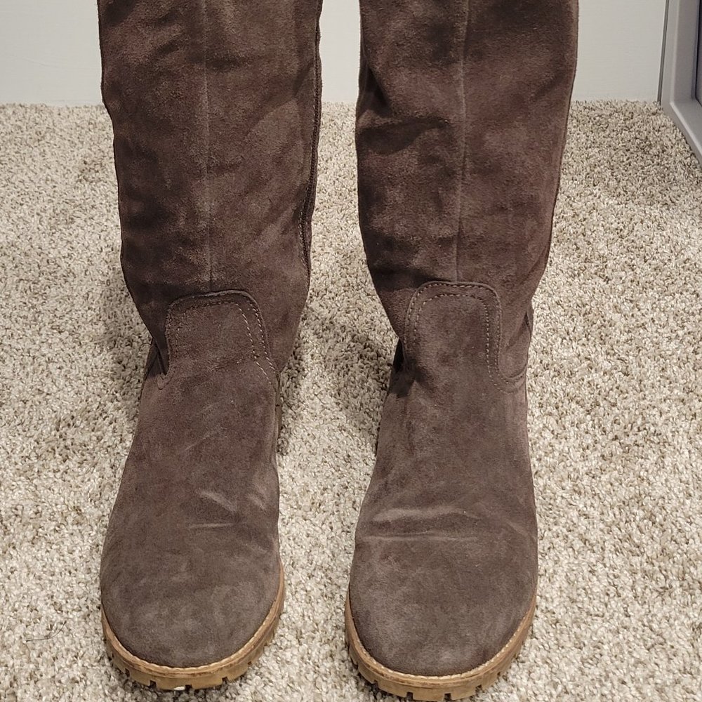 Sherpa Lined Tall Suede Boot